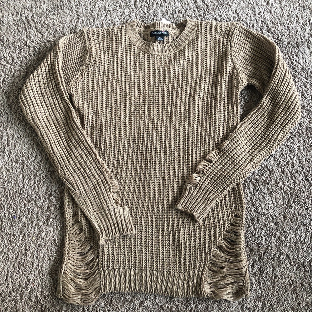 Taupe detailed sweater